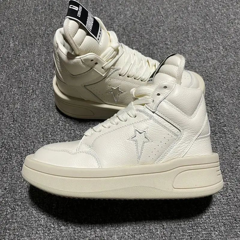 Rick Owens Shoes — RO Grand Converse White colorway — Kakobuy Spreadsheet photo
