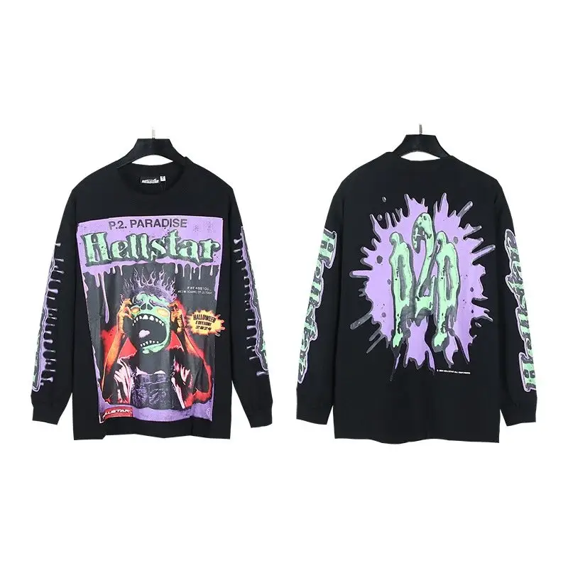 Hellstar Tee Hoodie — L332 Black colorway — USFans Spreadsheet photo