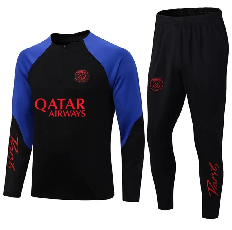 Football Set Tracksuit — 2223 Paris Black Blue colorway — USFans Spreadsheet photo
