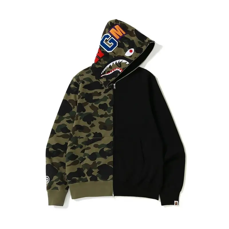 Bape Shark Hoodie (More CW) — 805 black and green colorway — USFans Spreadsheet photo