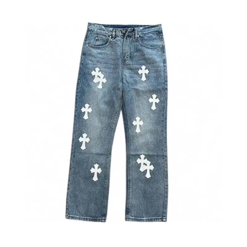 Chrome Hearts Jeans — Light blue and white markings colorway — USFans Spreadsheet photo