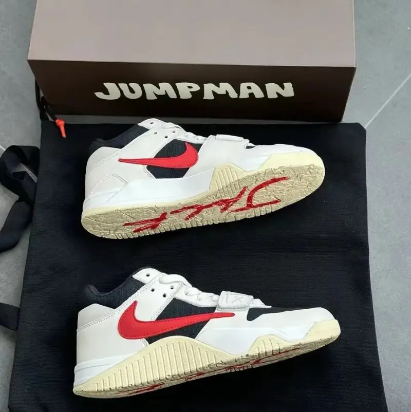 Jumpan Travis Scott University Red Shoes — red colorway — USFans Spreadsheet photo
