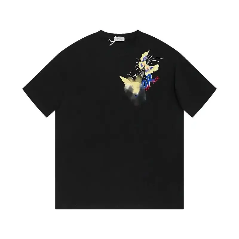 Christian Dior Atelier T-Shirt — Black butterfly colorway — USFans Spreadsheet photo