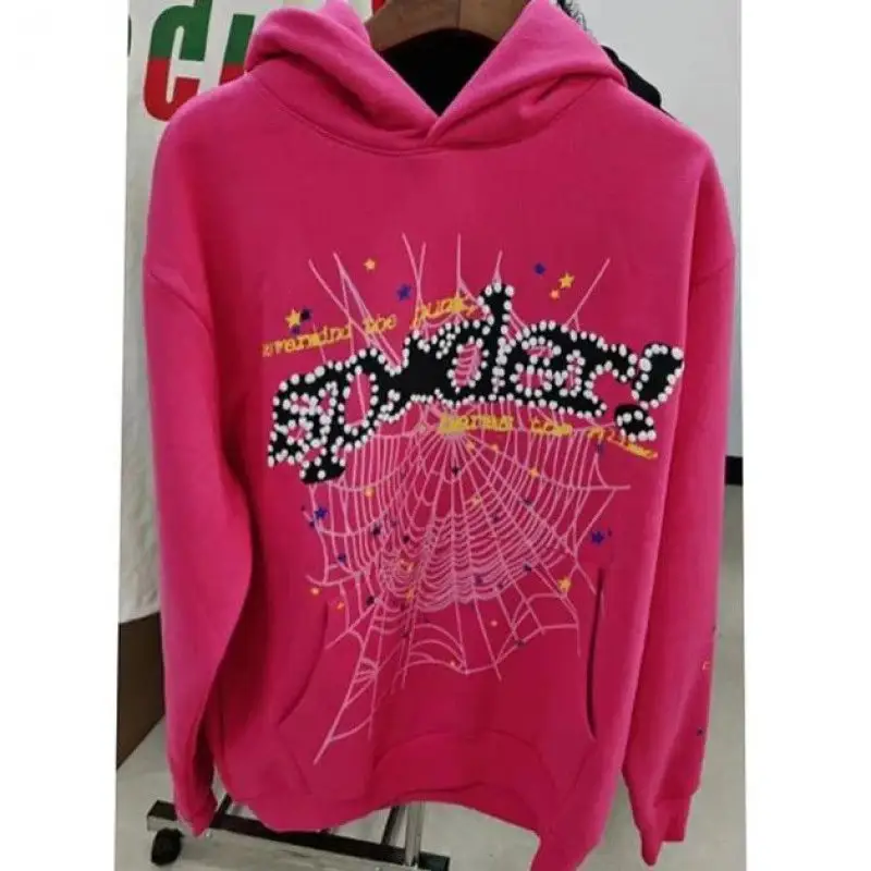 Sp5der Blue Hoodie — Rose V2 colorway — USFans Spreadsheet photo