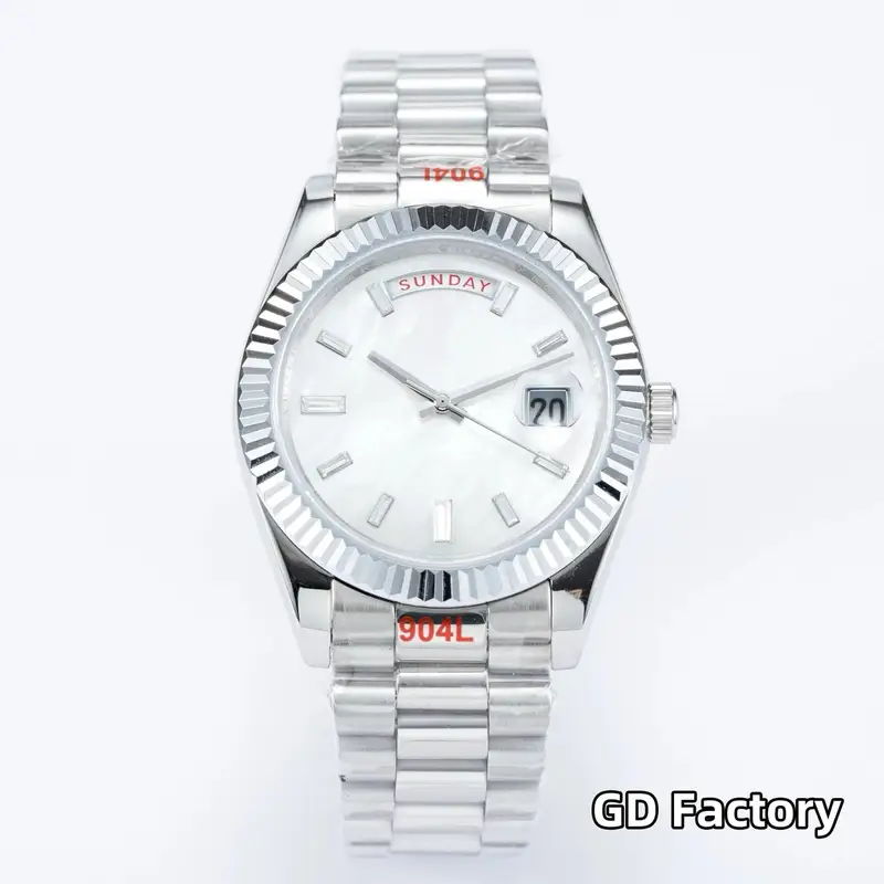 Rolex Datejust 41mm — [square drill disc] silver shell, mother disc, steel belt colorway — USFans Spreadsheet photo