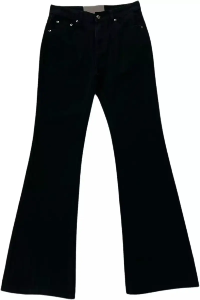 Budget Balenciaga Flared Jeans — Pure Black colorway — USFans Spreadsheet photo