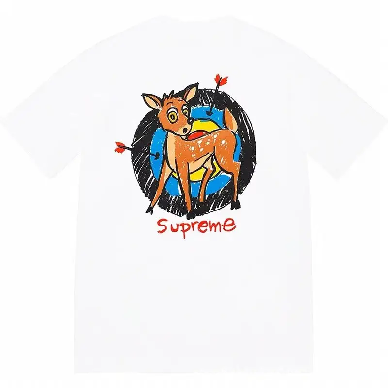 Supreme T-Shirts Cross-Logo — B309 fawn behind figure white colorway — Kakobuy Spreadsheet photo