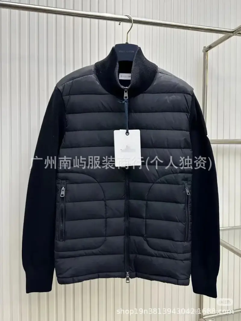 Moncler Navy Blue Padded Zip-Up Cardigan — Black colorway — USFans Spreadsheet photo