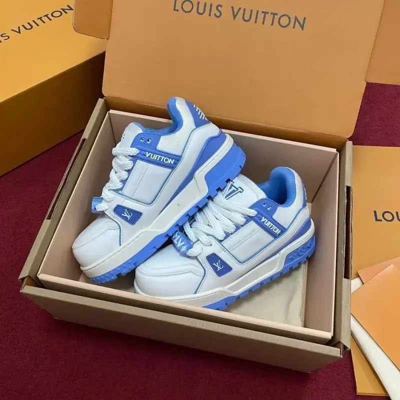 LV Trainers Maxi — White blue colorway — Kakobuy Spreadsheet photo