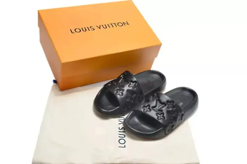 LV Waterfront Shoes — black colorway — Kakobuy Spreadsheet photo