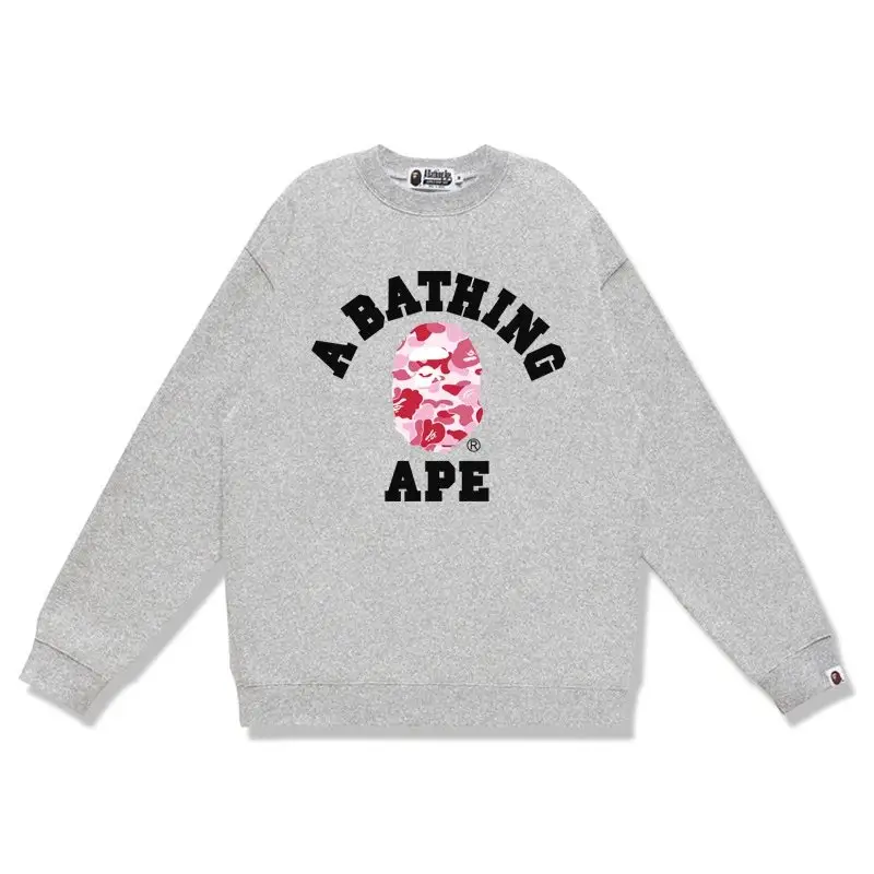 Bape Crewneck — W169 gray pink colorway — USFans Spreadsheet photo