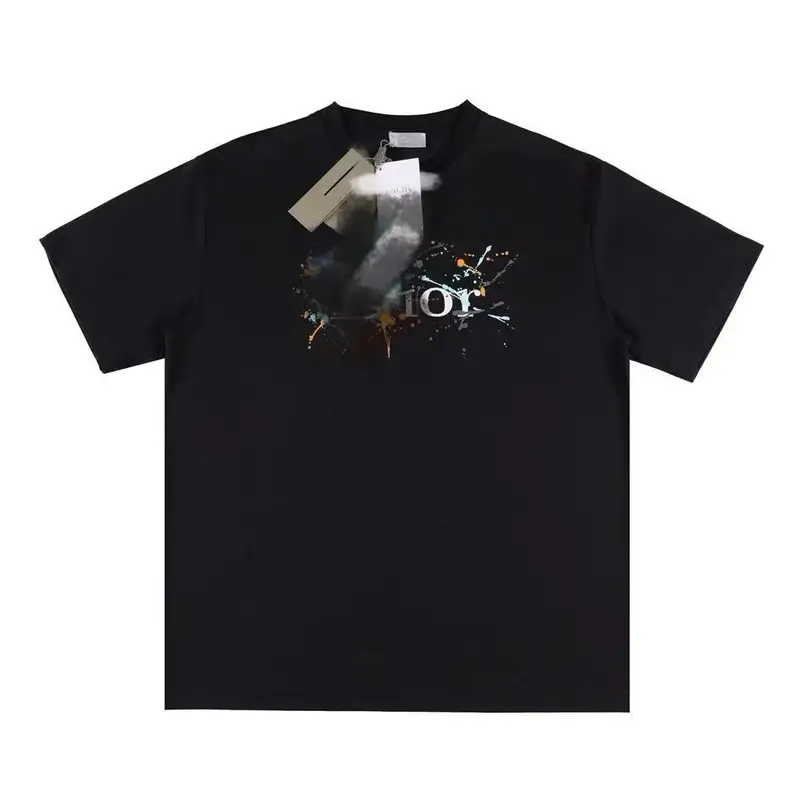 Christian Dior Atelier T-Shirt — Black inkjet pattern colorway — USFans Spreadsheet photo