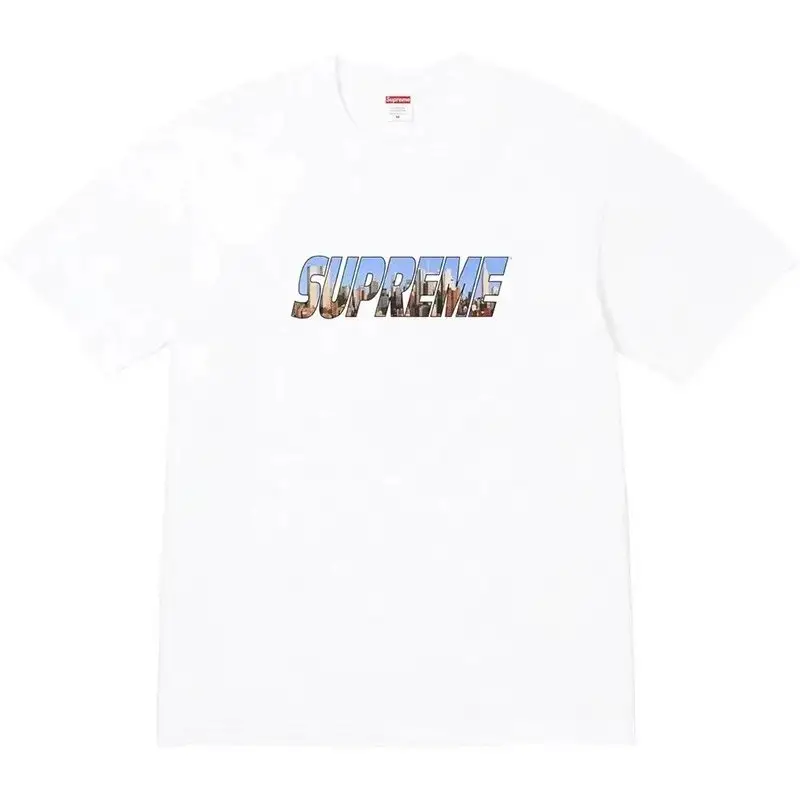 Supreme T-Shirts Cross-Logo — B346 Gotham City White colorway — Kakobuy Spreadsheet photo