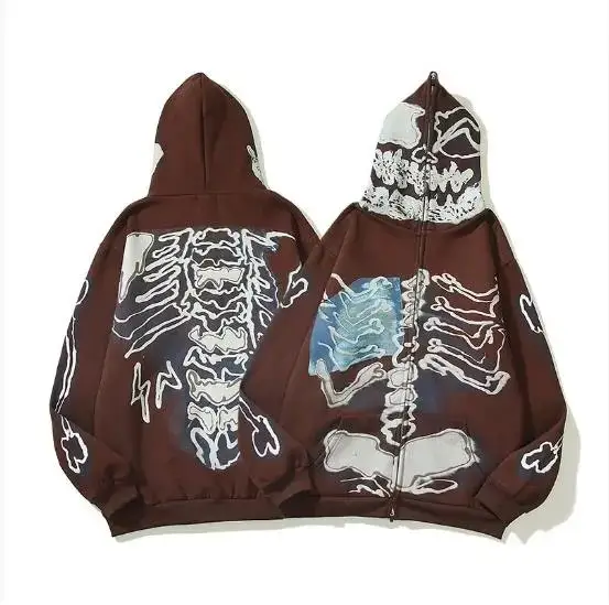 Travis Scott Zip Hoodie — 5523 brown colorway — USFans Spreadsheet photo