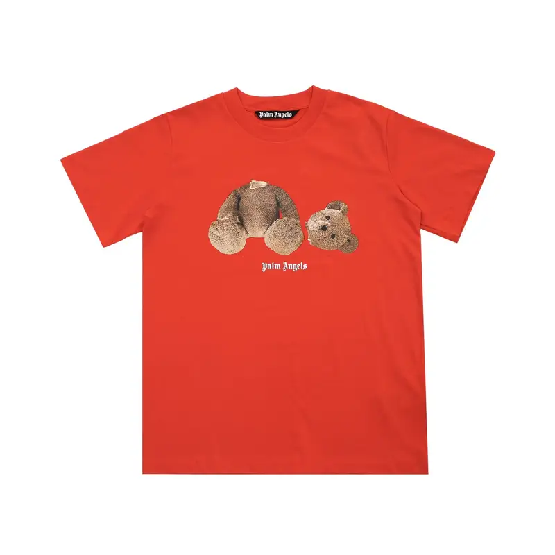 Palm Angels Monogram NY Spray Tee — 667 Orange colorway — USFans Spreadsheet photo
