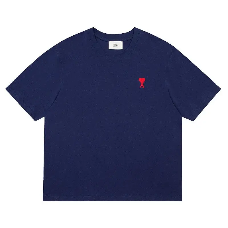 Ami Paris Tees with Small Logo — navy blue colorway — USFans Spreadsheet photo