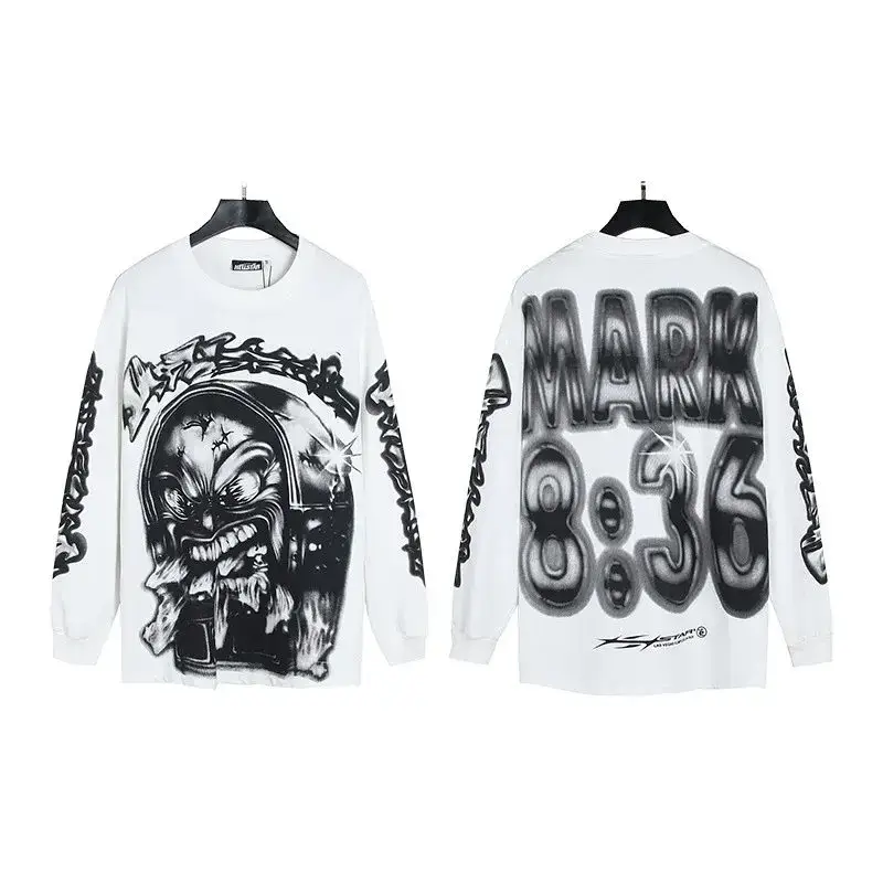 Hellstar Tee Hoodie — 597 white colorway — USFans Spreadsheet photo
