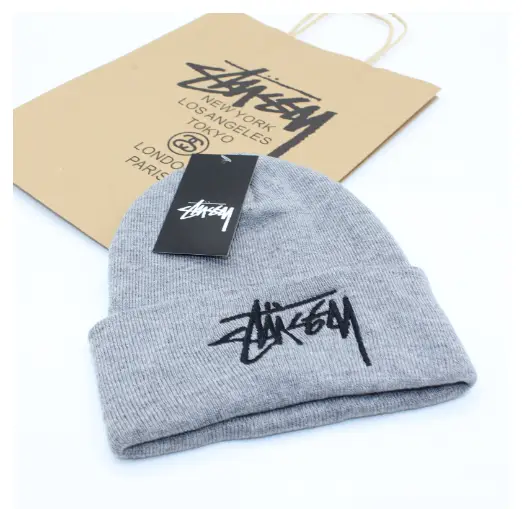Stussy Beanie — light gray colorway — USFans Spreadsheet photo