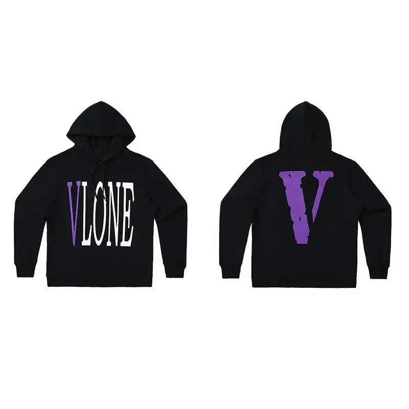 VLONE Hoodie — Miami Black Purple V colorway — Kakobuy Spreadsheet photo