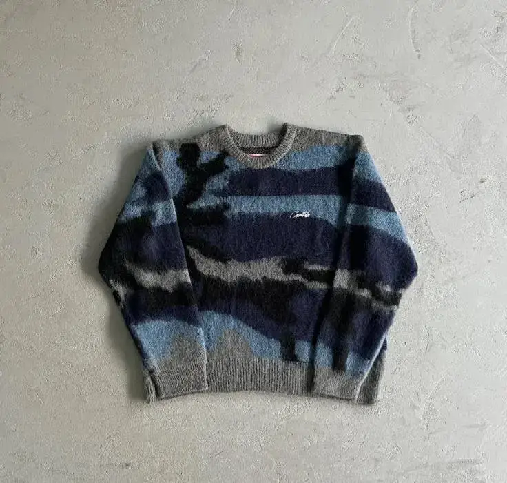 Cortiez Camo Sweater — blue colorway — Kakobuy Spreadsheet photo