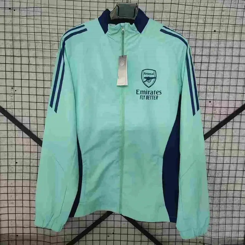 Vintage Jersey Hoodie Zip — 24/25 Arsenal Lake Blue One-sided colorway — Kakobuy Spreadsheet photo