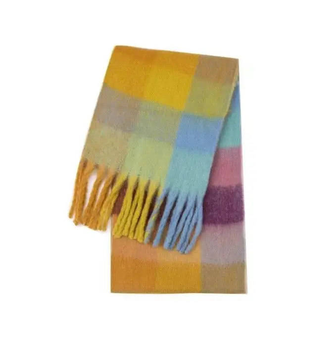 Acne Studios Scarf — yellow blue colorway — USFans Spreadsheet photo