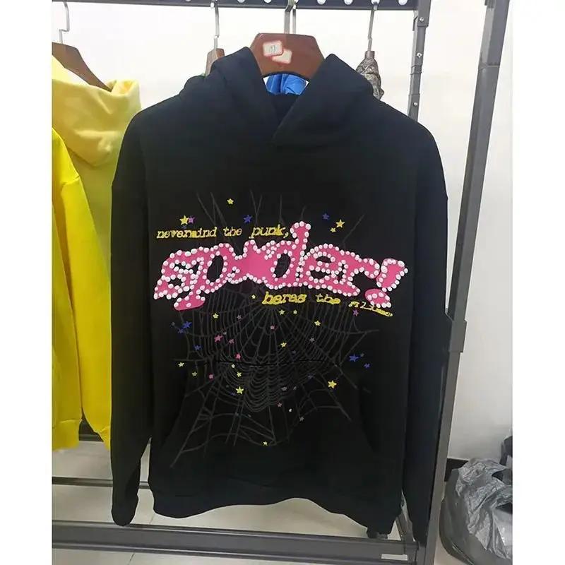Sp5der Blue Hoodie — Black V2 colorway — USFans Spreadsheet photo