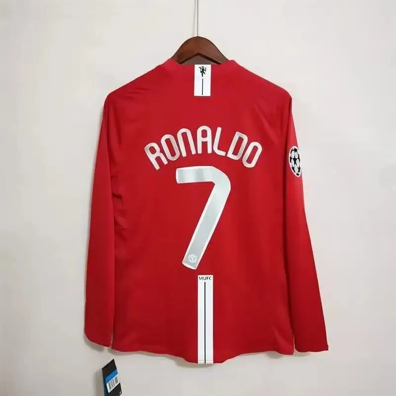 Manchester United Retro Jersey 07-08 — 0708 Manchester United Home Long Sleeve Champions League Ronaldo colorway — Kakobuy Spreadsheet photo