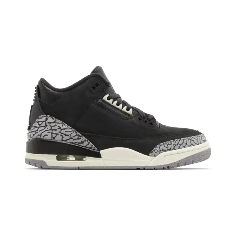 Jordan 3 Black Cat — Off Noir colorway — USFans Spreadsheet photo