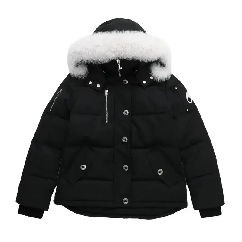 Moose Knuckles Jacket — Black-white fur collar colorway — USFans Spreadsheet photo