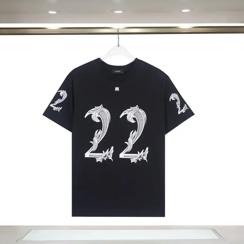 Amiri T-Shirts — 2 Black colorway — USFans Spreadsheet photo