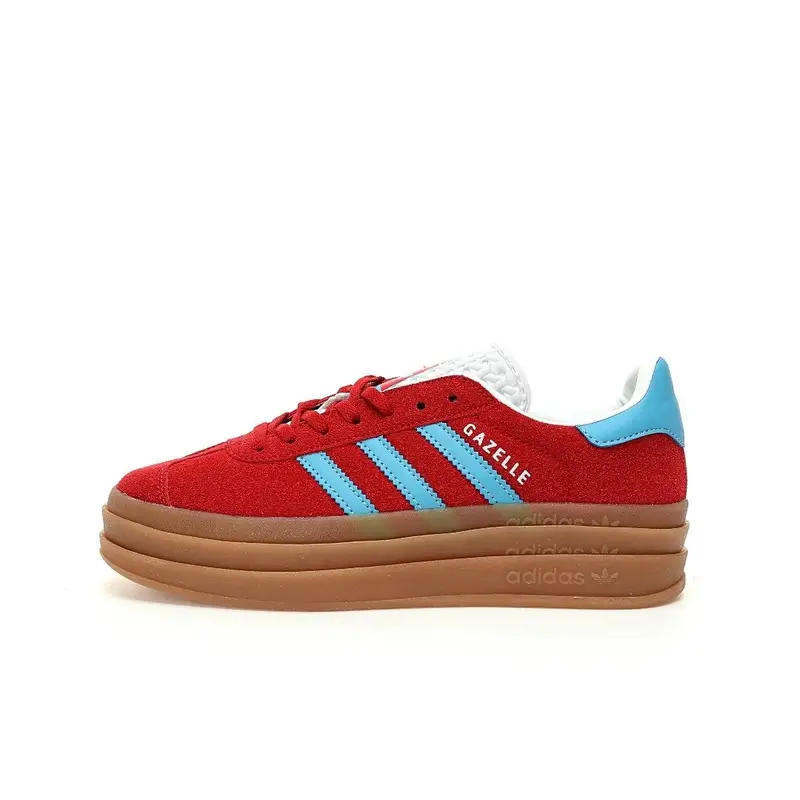 Adidas Originals Gazelle Bold — Wine Red Sky Blue Rubber Base IE0421 colorway — Kakobuy Spreadsheet photo