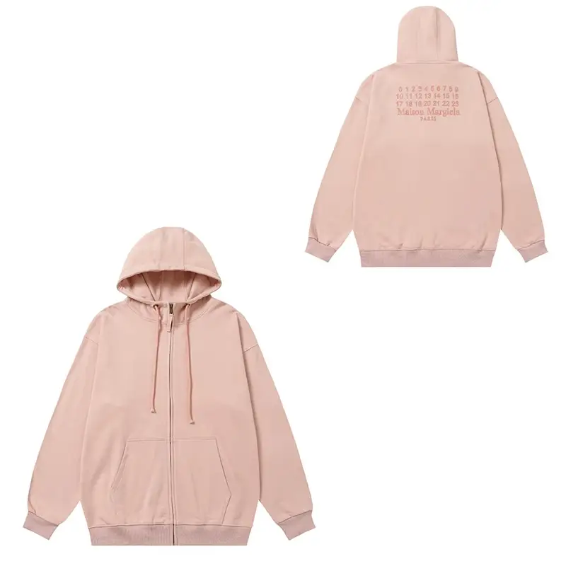 Maison Margiela Hoodies — 840 new zipper pink colorway — USFans Spreadsheet photo