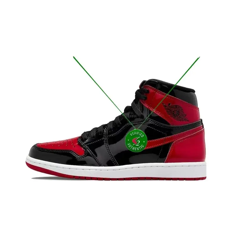 Off-White AJ1 University Blue — mirror black red colorway — USFans Spreadsheet photo