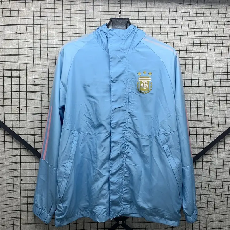 Vintage Jersey Hoodie Zip — Argentina Hooded One-sided Windbreaker colorway — Kakobuy Spreadsheet photo