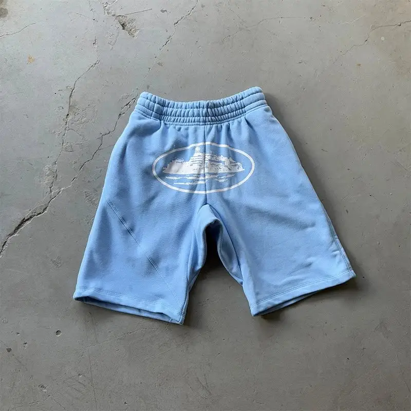 Corteiz short — 002/White Printing light blue colorway — USFans Spreadsheet photo