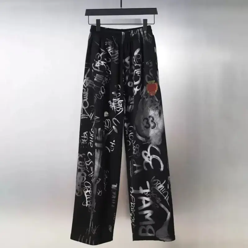 Balenciaga SS24 Graffiti Hoodie — black pants colorway — USFans Spreadsheet photo