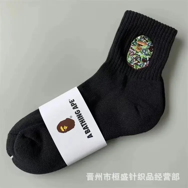 Bape Socks — black green embroidery colorway — USFans Spreadsheet photo