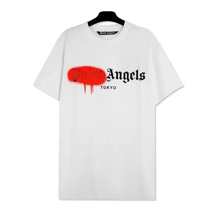 Palm Angels Tee — 2197 white-red print colorway — USFans Spreadsheet photo