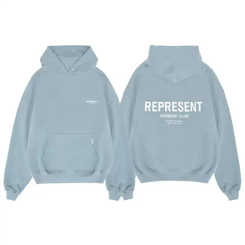 Represent Hoodie — Light Blue colorway — Kakobuy Spreadsheet photo