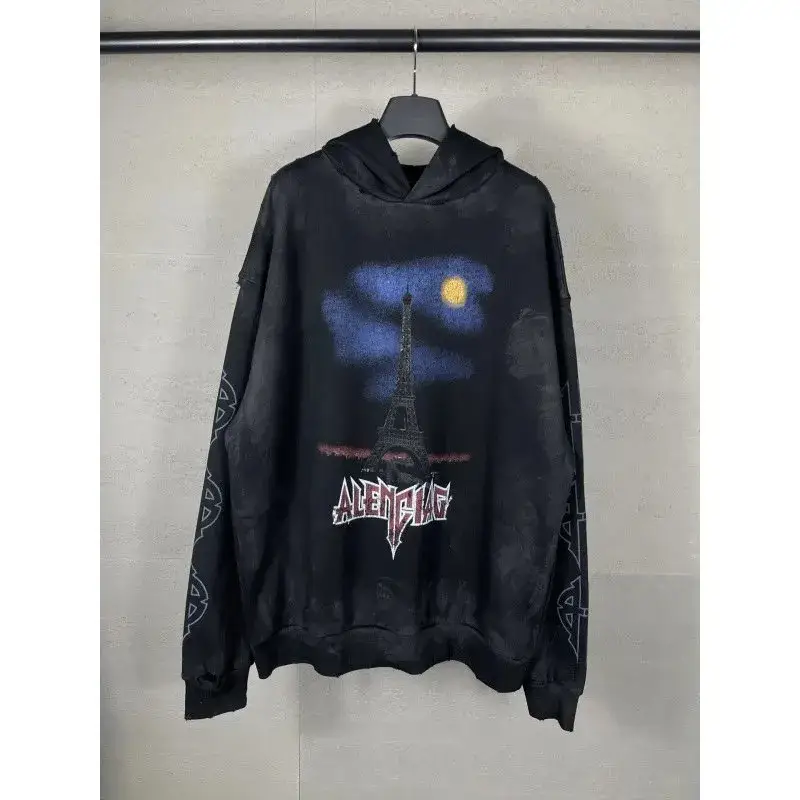 Balenciaga Paris Moon Cotton Hoodie — Picture Color colorway — USFans Spreadsheet photo