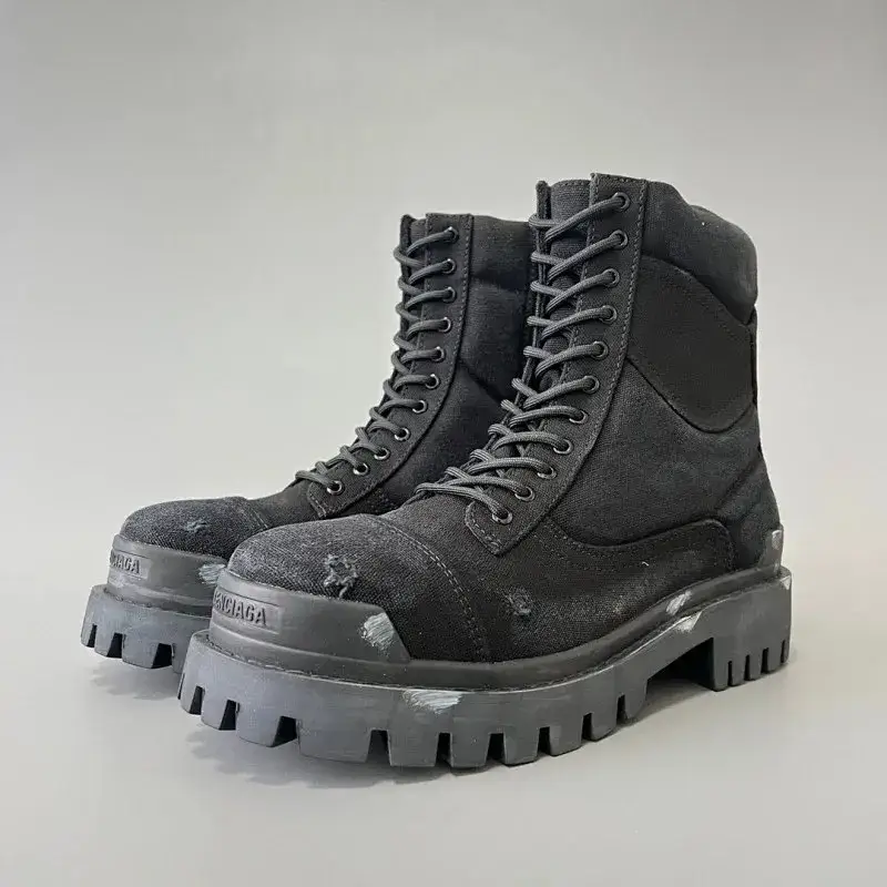 Balenciaga Strike Boots Khaki — black jeans colorway — USFans Spreadsheet photo
