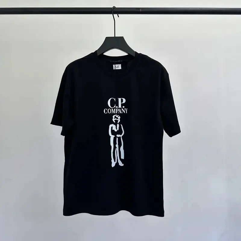 CP Company Logo T-Shirt — 9013 black and white colorway — Kakobuy Spreadsheet photo