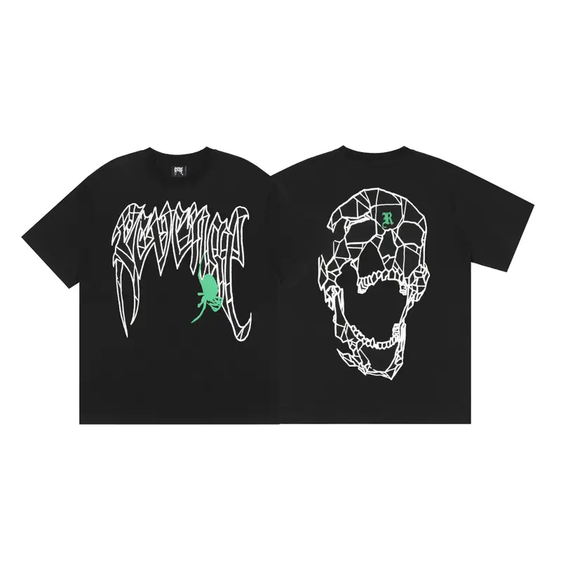 Revenge T-Shirts — Black Green Halloween colorway — Kakobuy Spreadsheet photo