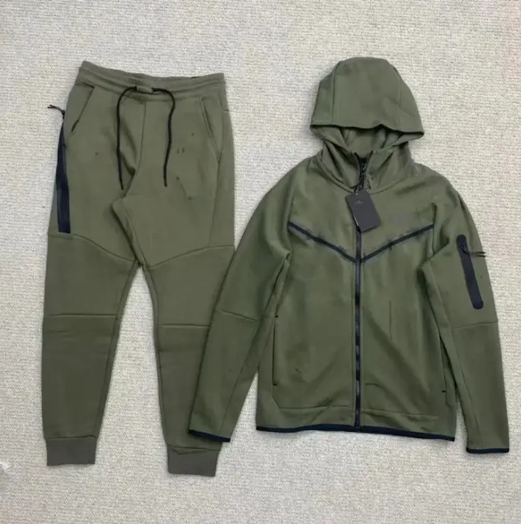 Nike Tech Fleece Black Pants — army green suit colorway — USFans Spreadsheet photo