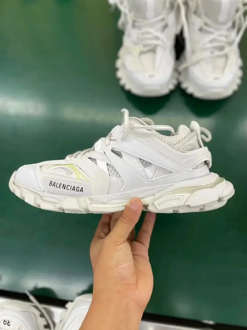 Balenciaga Track Sneakers — Three generations of all white 19000 colorway — USFans Spreadsheet photo