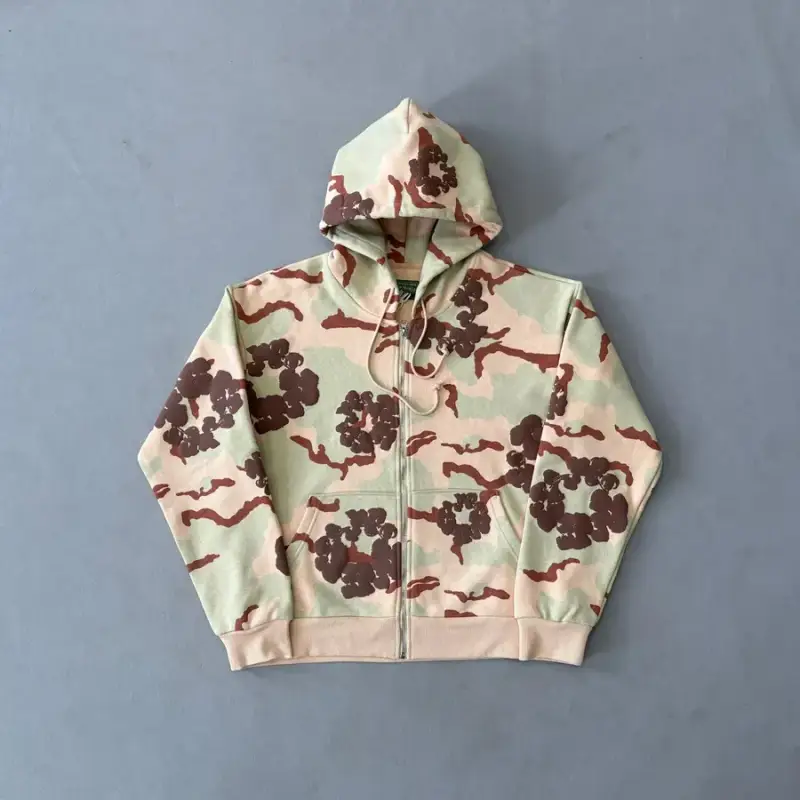 Denim Tears Hoodie — STORM CAMO/Sandy Camouflage Sweatshirt colorway — USFans Spreadsheet photo