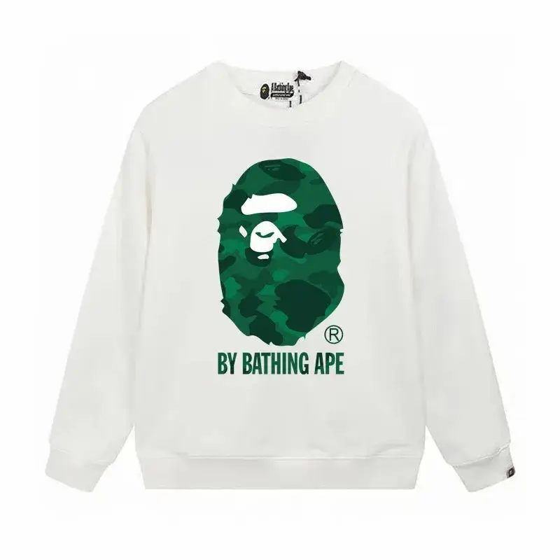 Bape Crewneck — W081 white green colorway — USFans Spreadsheet photo