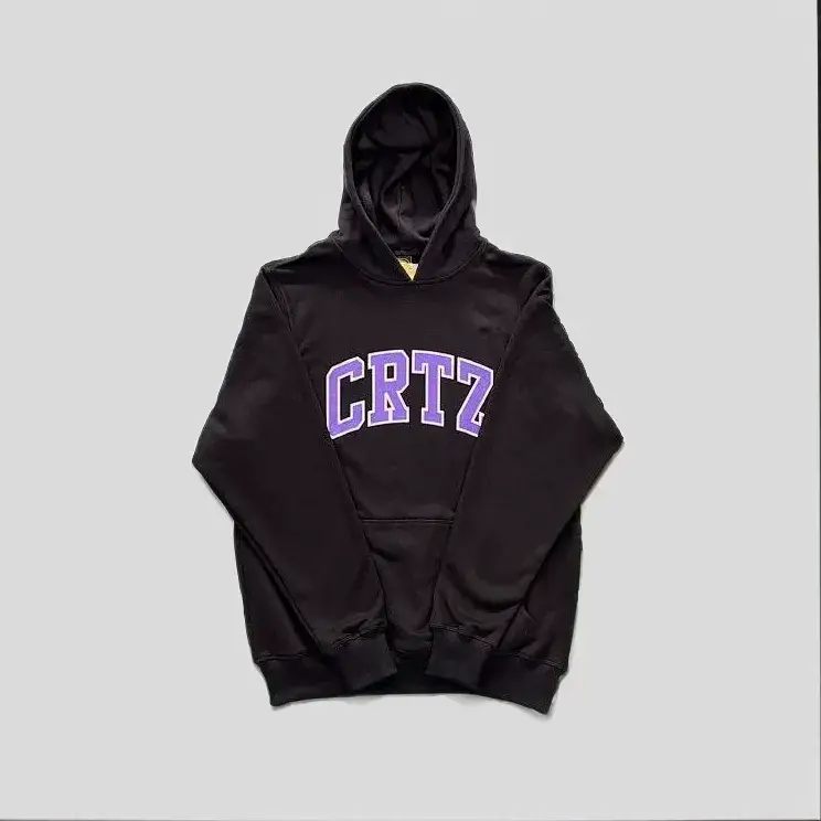 Corteiz Alcatraz Hoodie — Black Purple Label colorway — USFans Spreadsheet photo