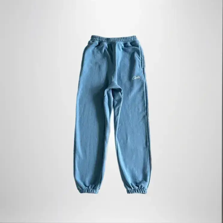 Corteiz Alcatraz Basic Triple Black Pants — Blue Samsung colorway — USFans Spreadsheet photo